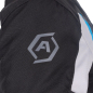 Preview: Motorrad-Textiljacke "Kiso 4.0" - ARMR - wasserdicht - schwarz/hellgrau/blau